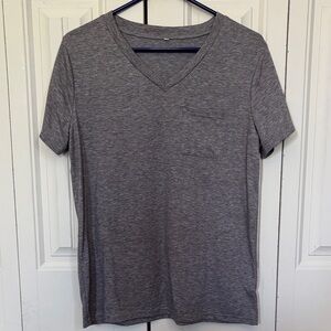 Women’s Gray V-Neck T-Shirt